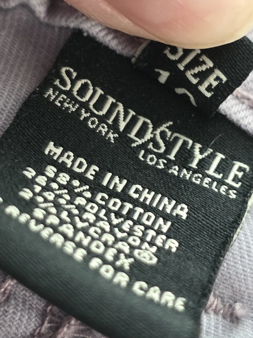 Soundstyle Mid-Length Jean Shorts in Lavender Size 10